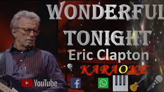 Wonderful Tonight  Eric Clapton  Karaoke song playback instrumental music with lyrics in real time [upl. by Madoc293]