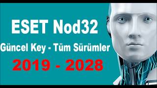 NOD32 Güncel Key 2019  2028 [upl. by Benco]