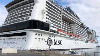 MSC Meraviglia in Palermo Sicily  Port of Palermo 4K [upl. by Ennire821]