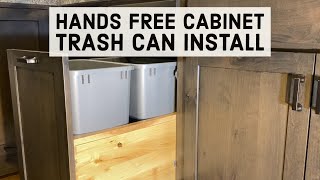 Hands Free Cabinet Trash Can Blum Servo Drive Installation [upl. by Oirad]