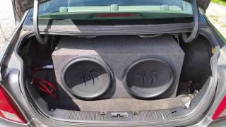 Soundstream tarantulas slammed by Hifonics Brutus amp 2400 watts [upl. by Neehar]