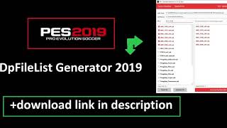 PES 2019 DpFileList Generator 2019 HD [upl. by Arym]