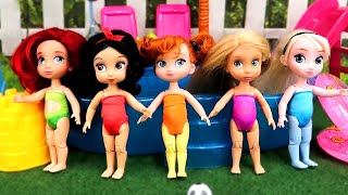 💧 Se acabo el Baño en la PISCINA Para las Princesas Bebés [upl. by Nodlew636]