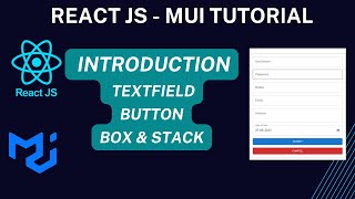 React JS  MUI Tutorial  Introduction [upl. by Montgomery]