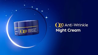 NIVEA Q10 AntiWrinkle Replenishing Night Cream  2x Q10 [upl. by Baptlsta]