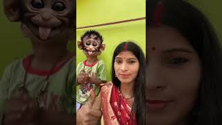 bandar mama pahan pajama 🙉🙉 monkey funny 😛😛 [upl. by Ettelracs]