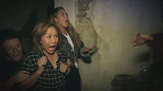 Average Andy Chrissy Teigen and Her Mom Go Through a Haunted House [upl. by Eniaj]