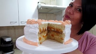 TORTA DE MANJAR DURAZNOS Y MERENGUE  DÍA DE LA MAMÁ Silvana Cocina ❤ [upl. by Adiari]