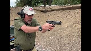 Shooting the SIG Legion 226 double action pistol [upl. by Noakes368]