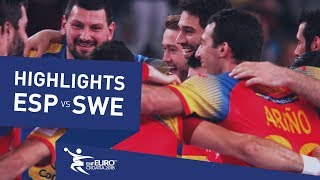 Spain European champions 2018  Highlights  Final  Spain vs Sweden  Mens EHF EURO 2018 [upl. by Jayne408]