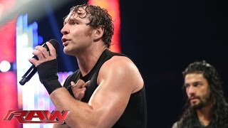 Dean Ambrose amp Roman Reigns address Seth Rollins betrayal Raw June 9 2014 [upl. by Eustache]