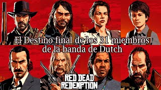 Cómo terminaron todos los 31 miembros oficiales de la banda de Dutch Van Der linde Finales RDR1 y 2 [upl. by Ezaria]