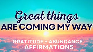 Positive Morning Affirmations for Gratitude and Abundance [upl. by Audwin899]