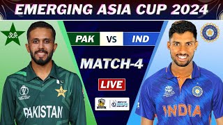 ACC EMERGING ASIA CUP LIVE  INDIA vs PAKISTAN MATCH 4 LIVE  PAK vs IND LIVE COMMENTARY  PAK 7 OV [upl. by Botti210]