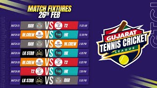 DAY 2  GUJARAT TENNIS CRICKET LEAGUE 2025 [upl. by Gnort]