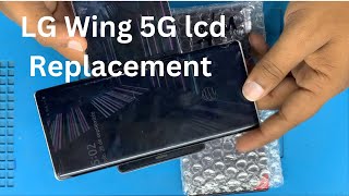 LG Wing Teardown and Main Screen Replacement  First time lets wing it [upl. by Cole]