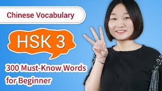 Intermediate Chinese HSK 3 Chinese Vocabulary amp Sentences – Full HSK 3 Word List amp Lessons [upl. by Nnylarej]