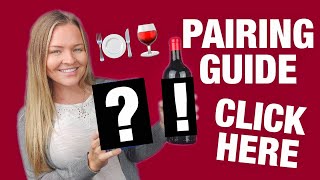 Food and Wine Pairing Guide for Beginners to Wine  Red Wine and White Wine Pairing 101 [upl. by Quillon]