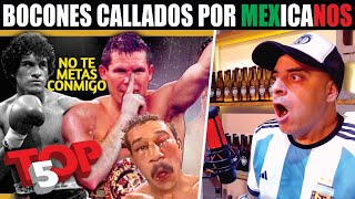 HUMILLACIÓN TOTAL🥊 TOP 5 Boxeadores BOCONES CALLADOS por MEXICANOS [upl. by Ymled]