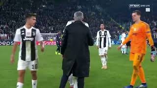 Jose Mourinho cups his ears and taunts Juventus fans after late Manchester United win [upl. by Hannavas]