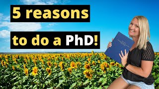 5 IMPORTANT Reasons Why YOU Should do a PhD [upl. by Gold895]