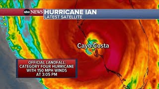 Hurricane Ian slams into Cayo Costa Florida as Cat 4 storm [upl. by Bryon340]