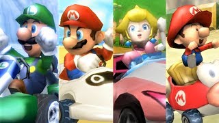 Mario Kart Wii  All Characters Winning Animations [upl. by Janie]