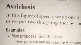 Antithesis poetic devicefigure of speech english ctetexam screening englishgrammar tgt pgt [upl. by Eel64]