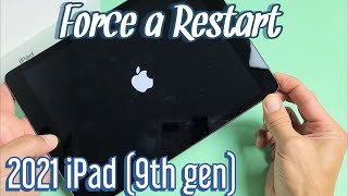 2021 iPad 9th Gen How to Force a Restart Forced Restart [upl. by Yboj]