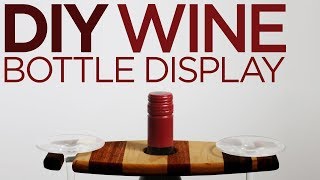 DIY Wine Bottle Display  Woodworking  25 [upl. by Goulden366]