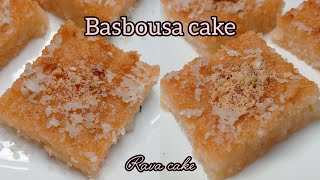 How to Make the Perfect Basbousa Cake  Traditional Middle Eastern Dessert Recipe Rava Cake [upl. by Irakab]