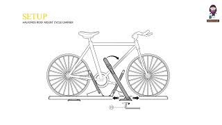 Halfords Roof Mount Cycle Carrier Fitting Instructions  StepbyStep Guide [upl. by Nahgeam]