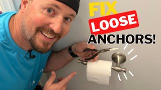 The EASIEST Way to Fix Loose Drywall Anchors [upl. by Tillman]