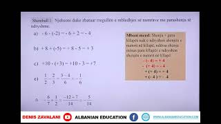 7 02 009 Java 3 Matematikë mbledhja dhe zbritja e numrave të plotë dhe racionalë 009 ushtrime [upl. by Lori]