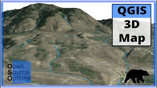 QGIS 3D Map using 3D View Version 3x [upl. by Einyaj]