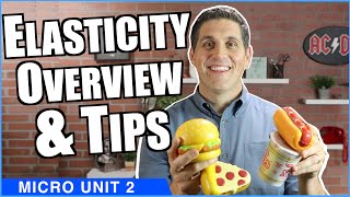 Elasticity Overview and Tips Micro Topics 23 24 and 25 [upl. by Maggi]