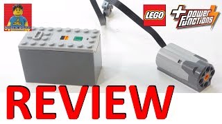 LEGO Power Functions  M Motor 8883 and AAA Battery Box 88000 Review  PF [upl. by Pernick413]