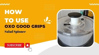 How to Use the OXO Good Grips Salad Spinner [upl. by Nilecoj]