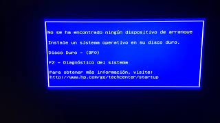 Error de disco duro 3F0 [upl. by Apgar]