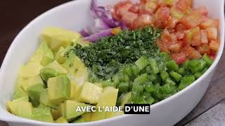 Recette de Salade dAvocat  Avocat Frais et Délicieux en Cubes [upl. by Ayokal843]