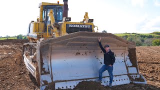 Komatsu D375A Bulldozer in Action [upl. by Baiss]