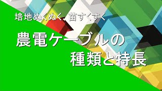 農電ケーブルの種類と特長 [upl. by Airamas]