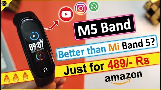 M5 Band only at 489 Rs 🔥  Better than Mi Band 5  Lets Find out [upl. by Irisa]