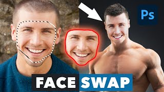 An EASY WAY To Swap Faces In Photoshop [upl. by Ietta]