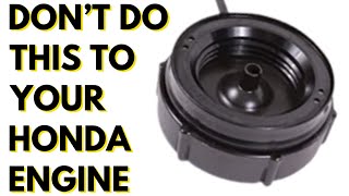 HONDA GCV160 NO START  CLOGGED CARBON IN FUEL CAP [upl. by Llessur]