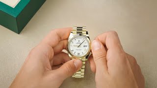 How to set your Rolex DayDate 40 [upl. by Ayetal]