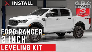 20192022 Ford Ranger 2quot Leveling Kit Install READ DESCRIPTION [upl. by Mateusz601]