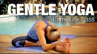 Gentle 45 Minute Tropical Yoga Class  Five Parks Yoga [upl. by Morganne901]