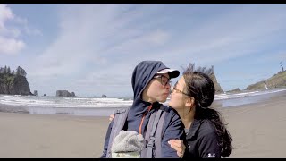 WA Vlog Second Beach Rialto Beach Quileute Oceanside Resort [upl. by Ynatil]