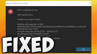 How To Fix Adobe Premiere Pro Error Compiling Movie Easy Solution [upl. by Nnairam]